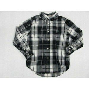 Chaps long sleeve button collar plaid shirt SIZE 6